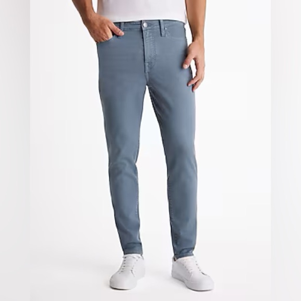 Express Athletic Skinny Dusty Blue Hyper Stretch Jeans
